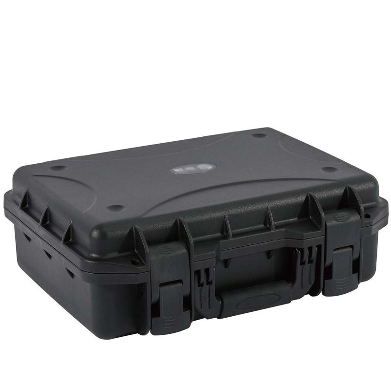 Estuche de transporte mediano, ergonómico, seguro, robusto y de plástico duro