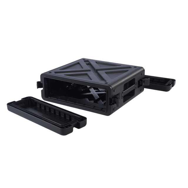 Estuche para rack de marco abierto personalizado bloqueable a prueba de golpes 3u