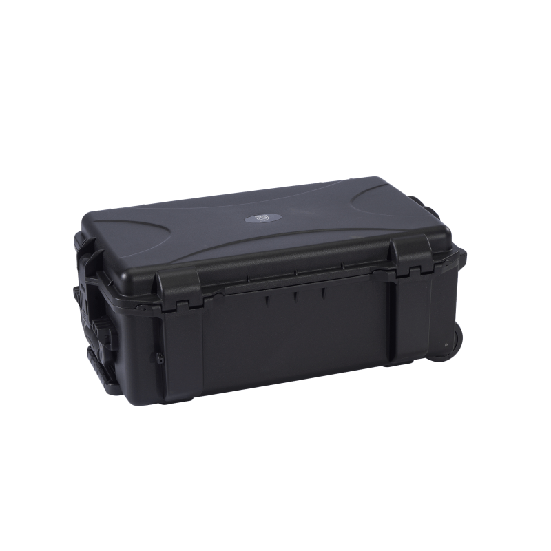 Maleta con ruedas para equipamiento médico militar maniobrable y rígida