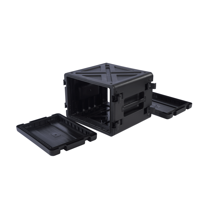 Caja de estante de transmisión de audio y video resistente a la intemperie estándar 8u