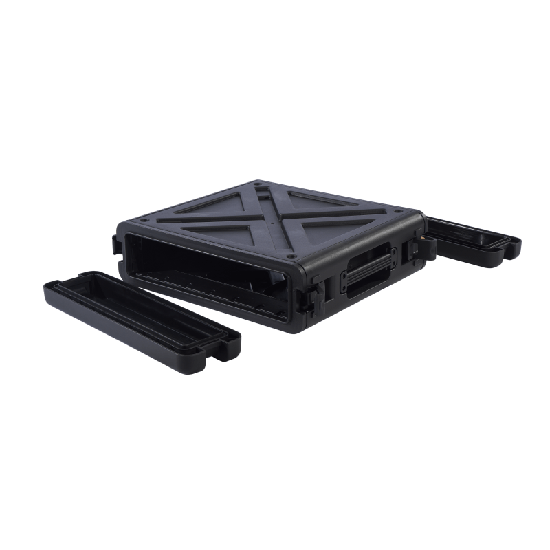 Estuche para rack de marco abierto acanalado de montaje resistente 2u