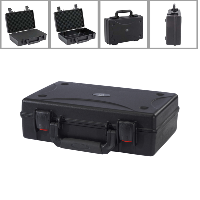 Estuche de transporte mediano de viaje resistente al agua de plástico duro